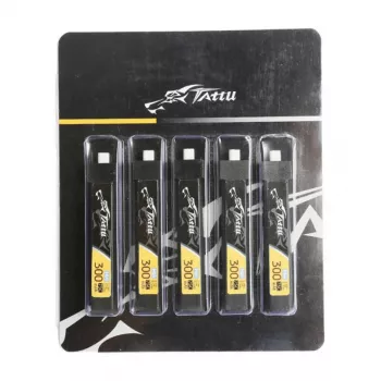 Tattu TAA3001S75BT2 300mAh 3.8V 75C 1S LiPo akumulators ar BT 2.0 savienotāju