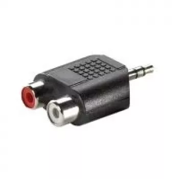 3,5 mm adapteris VALUE 3,5 mm vīrietis uz 2x RCA sieviete
