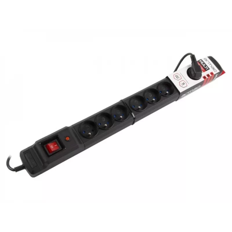 Pārsprieguma aizsargs Armac M9/15/CZ Melns 9 AC kontaktligzdas 250V 1.5m