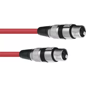 Audio kabelis Omnitronic 30220900 1,5m XLR 3-pin Sarkans