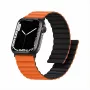 Rokassprādze GUAN Premium Plus Apple Watch 40/41/38/42 mm, Oranža/Melna — saderīga ar Series 10/11