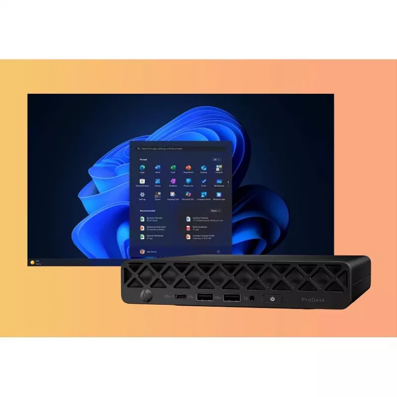 HP ProDesk 4 G1i AI - Mini - Core Ultra 5 235T / 2.2 GHz - RAM 24 GB - SSD 512 GB - NVMe - Intel Graphics - 1GbE, Wi-Fi 6E, Bluetooth 5.3 - WLAN: 802.11a/b/g/n/ac/ax (Wi-Fi 6E) (CH