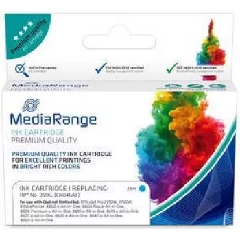 Kasetne MediaRange HP NR 951XL Chip & Ink Level Cyan
