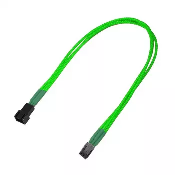 Nanoxia NX3PV3ENG 3-Pin Molex pagarinātājkabelis 0.3 m zaļš