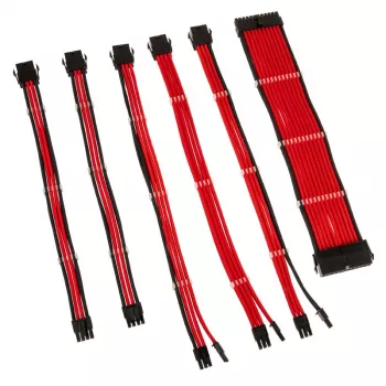 Kabeļu pagarinājumu komplekts Kolink Core Adept Red 0.35m 6 gab.