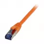 Kabelis Patch-RJ45 S-STP(S/FTP) 500Mhz 15,0m CAT6A oranžs TPE(Superflex) AWG26