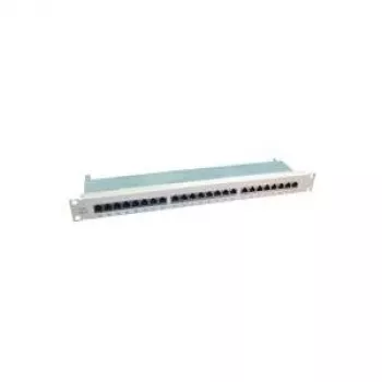 Patch Panel VALUE Kat.6 19 inch 24 Porti Ekranēts Pelēks