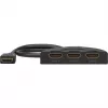 Goobay HDMI Slēdzis 3 uz 1 (4K @ 30 Hz) | 58487 | Melns | HDMI sieva | 3 HDMI sievas | 0.58 m