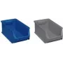 Uzglabāšanas kaste allit ProfiPlus 456273, plastmasas organizators 355×205×150 mm, pelēka