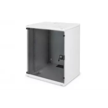 DIGITUS Compact Series DN-19 12-U-S-1 - Sienas skapis - Gaiši pelēks, RAL 7035 - 12U - 48,3 cm (19 inch) (DN-19 12-U-S-1)