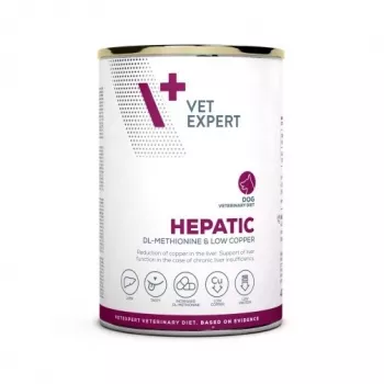 VETEXPERT Veterinary Diet Hepatic mitrs suņu barība aknu atbalstam, 400 g, gaļas garša