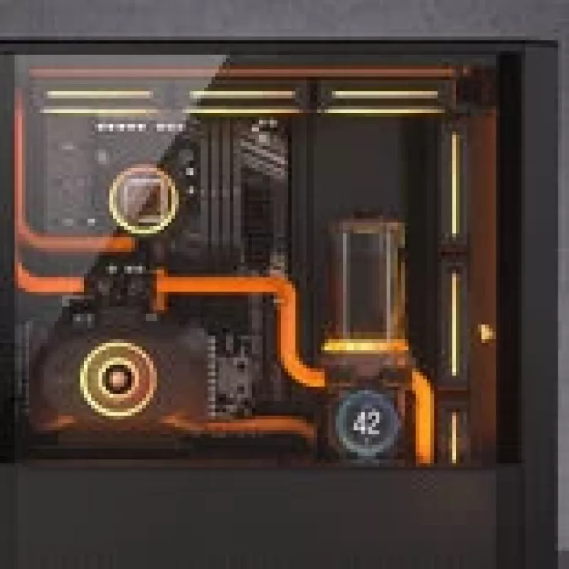 Corsair iCUE LINK XD6 RGB Elite LCD sūkņa un rezervuāra komplekts, melnā krāsā