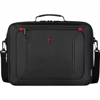 Wenger BQ 16 Clamshell – ūdensizturīgs 16 inch klēpjdatora maciņš, melns