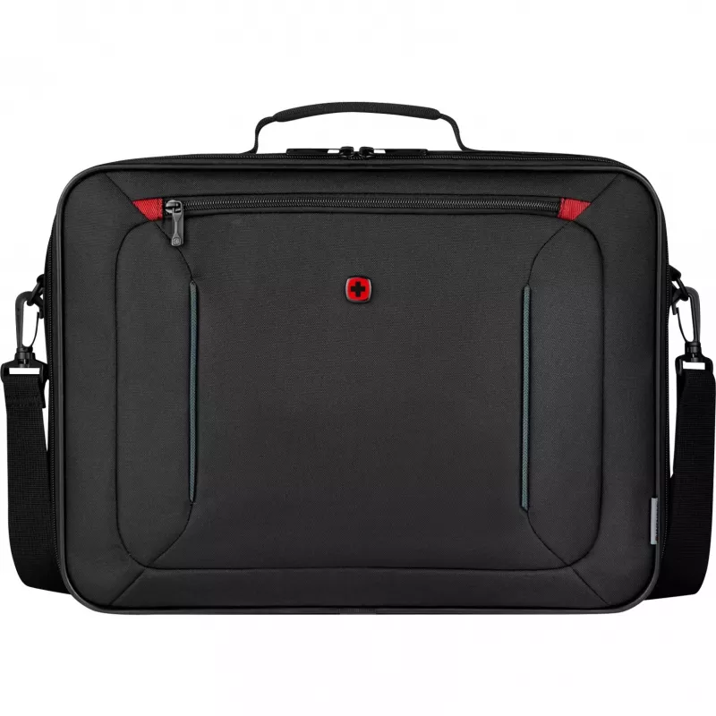 Wenger BQ 16 Clamshell – ūdensizturīgs 16 inch klēpjdatora maciņš, melns