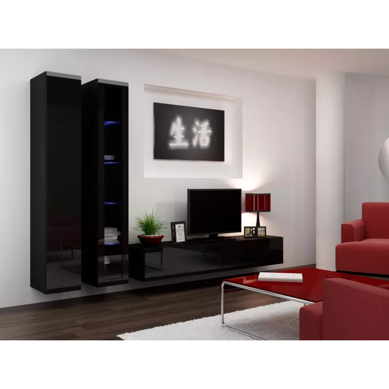 Cama TV statīvs VIGO '180' 30/180/40 melns/melns glancēts