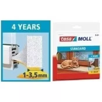 TESA 05559-00100 putuplasta blīvslēgs 6 m balts