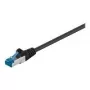 Wentronic Goobay CAT 6a Patch Kabelis, S/FTP (PiMF), Melns, 3 m - LSZH Bezhalogēna, Varš (93787)