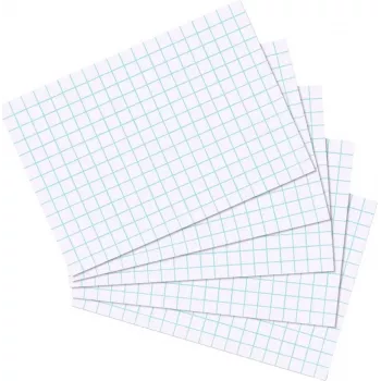 Indeksu kartītes Herlitz 10621290 Baltas 100 gab.