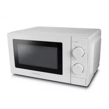 Mikroviļņu krāsns ESPERANZA ESTOFADO — 700 W, 20 L, 5 jaudas līmeņi, 24.5 cm pagriežamais statīvs, balta