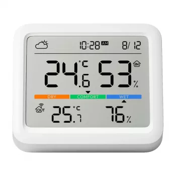 SwitchBot Meter Pro balts LCD temperatūras un mitruma sensors