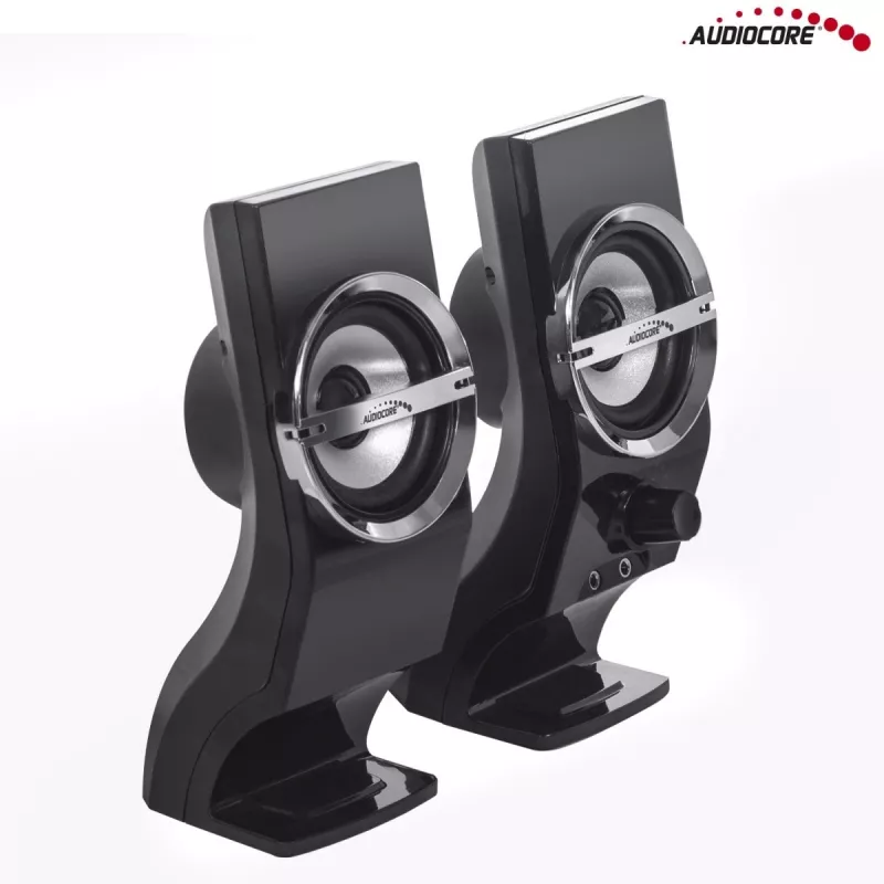 Audiocore AC805 stereo skaļruņi 2.0 PC 6W melni
