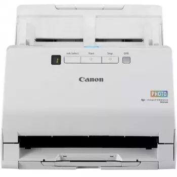 Canon imageFORMULA RS40 foto un dokumentu skeneris, 600 x 600 DPI, 40 lpp/min, 30 lpp/min, pelēktoņi, melnbalts, lokšņu padeves skeneris, balts