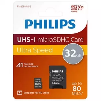 Philips FM32MP45B/00 atmiņas karte 32 GB MicroSDXC UHS-I Class 10