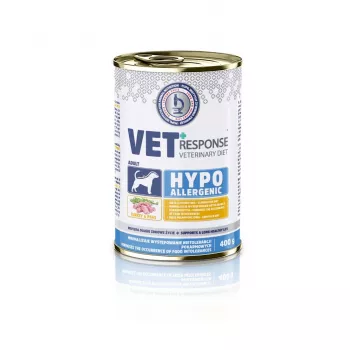 VET RESPONSE Hypoallergenic Turkey mitrā suņu barība - 400g