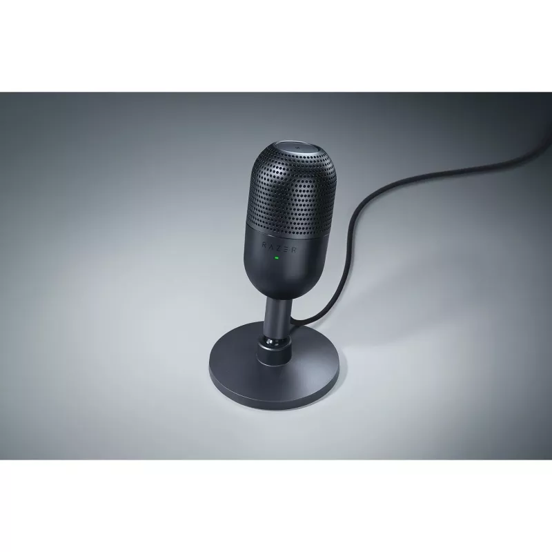 Galda mikrofons Razer Seiren V3 Mini, USB-C, superkardioīds, 20–20000 Hz, 96 kHz, 24-bit, melns