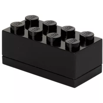 Glabāšanas kastīte room copenhagen LEGO Mini Box 8 (melna) – kompakts organizators sīklietām
