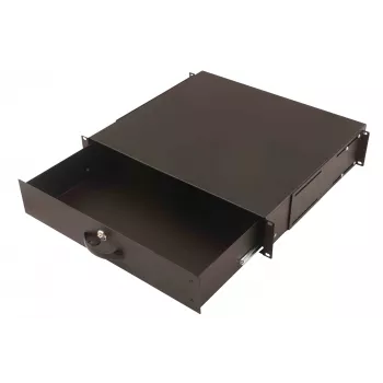Bīdāma tastatūras paplāte ar dokumentu glabātuvi Digitus DN-19 KEY-2U-SW