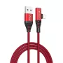 USB 2-in-1 uzlādes/datu kabelis Devia Strom Series 1.2 m — sarkans