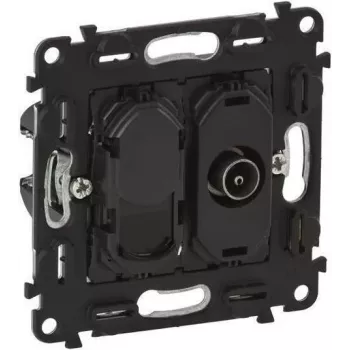 Legrand 753055 TV RJ45 Cat6 UTP sienas kontaktligzda — viena porta tīkla ligzda, neekranēts Cat6