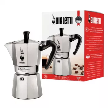 Bialetti Moka Express kafijas kanna 0,775 L, alumīnijs, melna