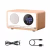 MANTA RDI912W Rimini modinātājpulkstenis ar Bluetooth un bezvadu uzlādi, balts
