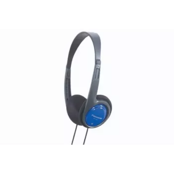 Panasonic RP-HT010E-A melni/zili austiņas 1.2 m vads īpaši vieglas