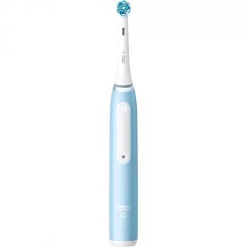 Oral-B Braun iO Series 3N pieaugušo vibrējoša zobu birste gaiši zila, balta