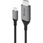 ALOGIC Ultra - Video- / Audiokabel - USB-C männlich zu HDMI männlich - 2,0m - abgeschirmt - Space-grau - 4K Unterstützung (ULCHD02-SGR)