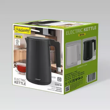 Elektriskā tējkanna 1.7L MR-026-BLACK MAESTRO