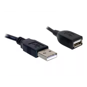 USB 2.0 pagarinātājkabelis DeLOCK 82457 0,15m Melns