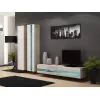 Cama plauktu stends VIGO NEW 180/40/30 sonoma/balti spīdīgs