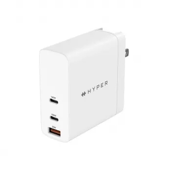 HYPER HJG140WW universālais ātrais lādētājs balts 140W GaN