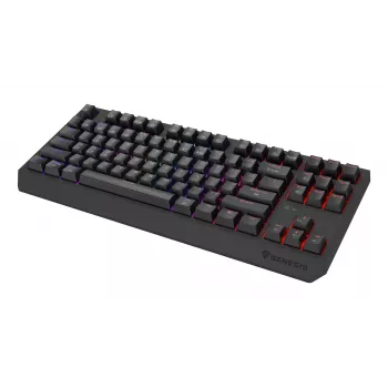 GENESIS Thor 230 TKL bezvadu tastatūra Gaming USB + RF Bezvadu + Bluetooth QWERTY US Angļu Melna