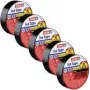 Izolācijas lente -Set Iso Tape 15 mm x 10 m 5 ruļļi Melna (56192-00502-23)