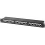 Tecline 257310 1U Cat6 U/FTP Patch Panel melns