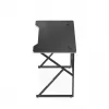 Spēļu galds huzaro Hero 1.6 Melns — taisna MDF/oglekļa virsma 1200×600×750 mm, metāla rāmis