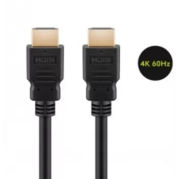 Goobay 61159 HDMI kabelis 2 m - HDMI A tipa (Standarta) - HDMI A tipa (Standarta) - 10,2 Gbit/s - Audio Return Channel (ARC) - Melns