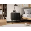 Naktsgaldiņu komplekts 2 gab. Cama Meble ISLA 44,5×40×59 cm matēts melns MDF/skaidu plātne