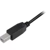 USB 2.0 kabelis, USB-A spraudnis > USB-B spraudnis (melns, 3,0 metri)