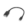 Logilink USB OTG adapteris viedtālruņiem - USB Type A (siev.) - Micro-USB Type B (vīr.) (USB 2.0) - 0,20 m - Melns (AA0035)